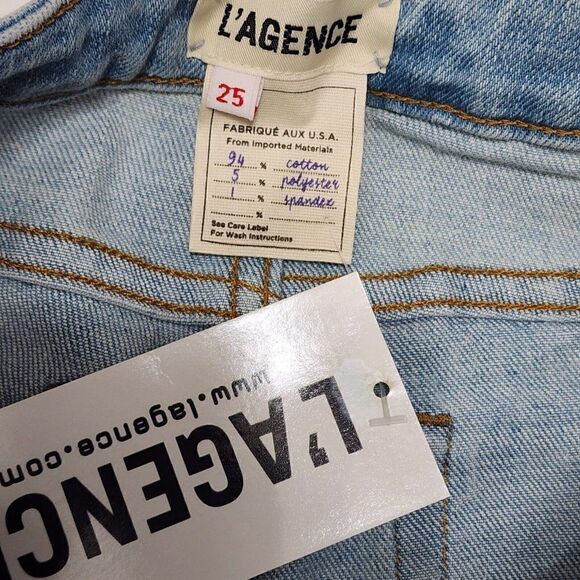 L'Agence - Size 25 El Matador in Belmont French Slim Skinny Crop Stretch Jeans - Picture 10 of 11